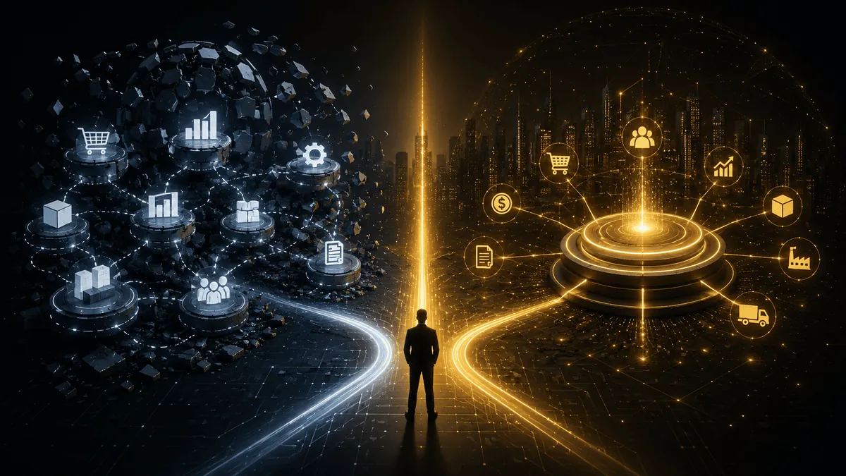ERP integrado vs plataforma all-in-one: como escolher para empresa B2B em 2026